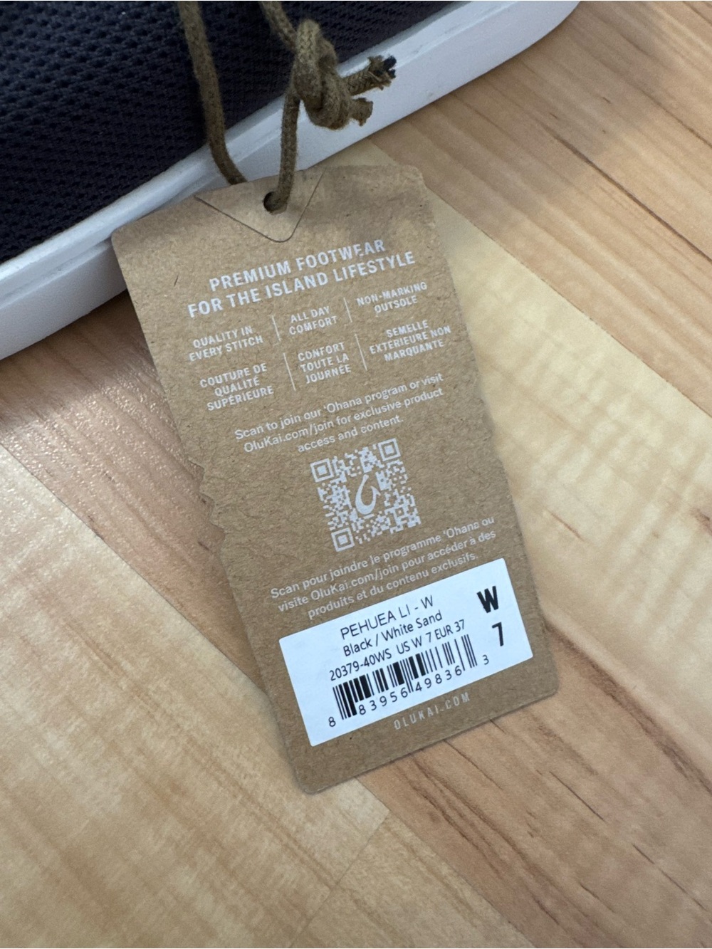 Olukai Women's Pehuea Li Black/White Sand Sneakers NWT $110 Multiple Sizes - Picture 15 of 15